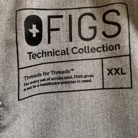 Figs Technical Collection Pisco Basic Straight Leg Scrub Pants , Size XX-Large - Picture 4 of 12